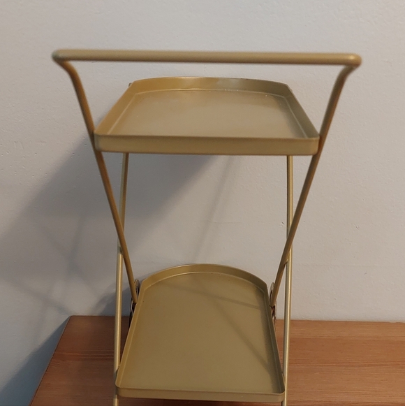 Gold 2 Tier Small Cart Decor - Picture 4 of 5